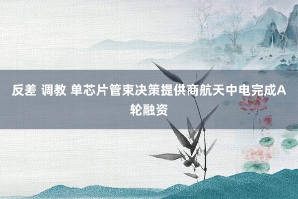 反差 调教 单芯片管束决策提供商航天中电完成A轮融资