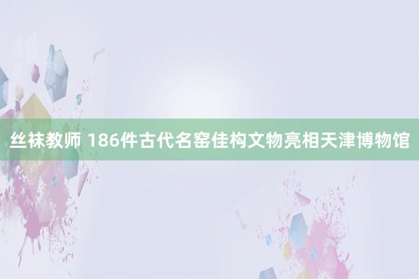 丝袜教师 186件古代名窑佳构文物亮相天津博物馆