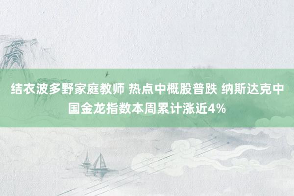 结衣波多野家庭教师 热点中概股普跌 纳斯达克中国金龙指数本周累计涨近4%