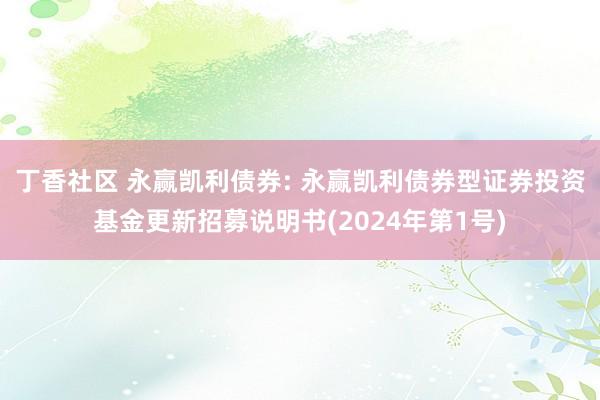 丁香社区 永赢凯利债券: 永赢凯利债券型证券投资基金更新招募说明书(2024年第1号)