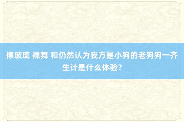 擦玻璃 裸舞 和仍然认为我方是小狗的老狗狗一齐生计是什么体验？