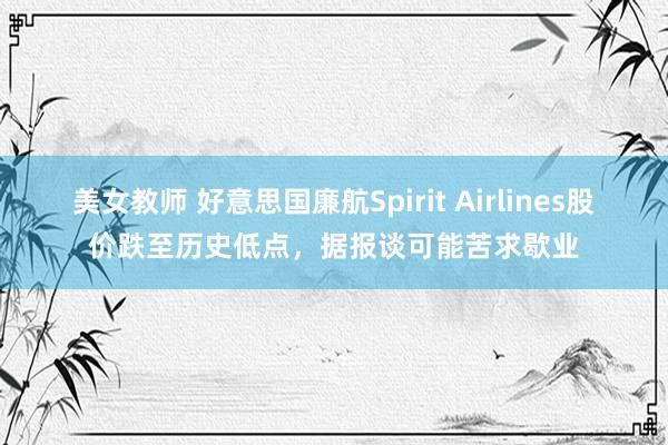 美女教师 好意思国廉航Spirit Airlines股价跌至历史低点，据报谈可能苦求歇业