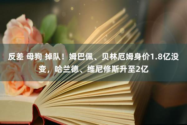 反差 母狗 掉队！姆巴佩、贝林厄姆身价1.8亿没变，哈兰德、维尼修斯升至2亿