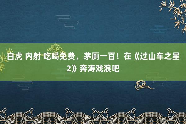 白虎 内射 吃喝免费，茅厕一百！在《过山车之星2》奔涛戏浪吧