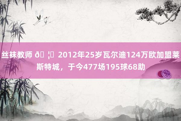 丝袜教师 🦊2012年25岁瓦尔迪124万欧加盟莱斯特城，于今477场195球68助